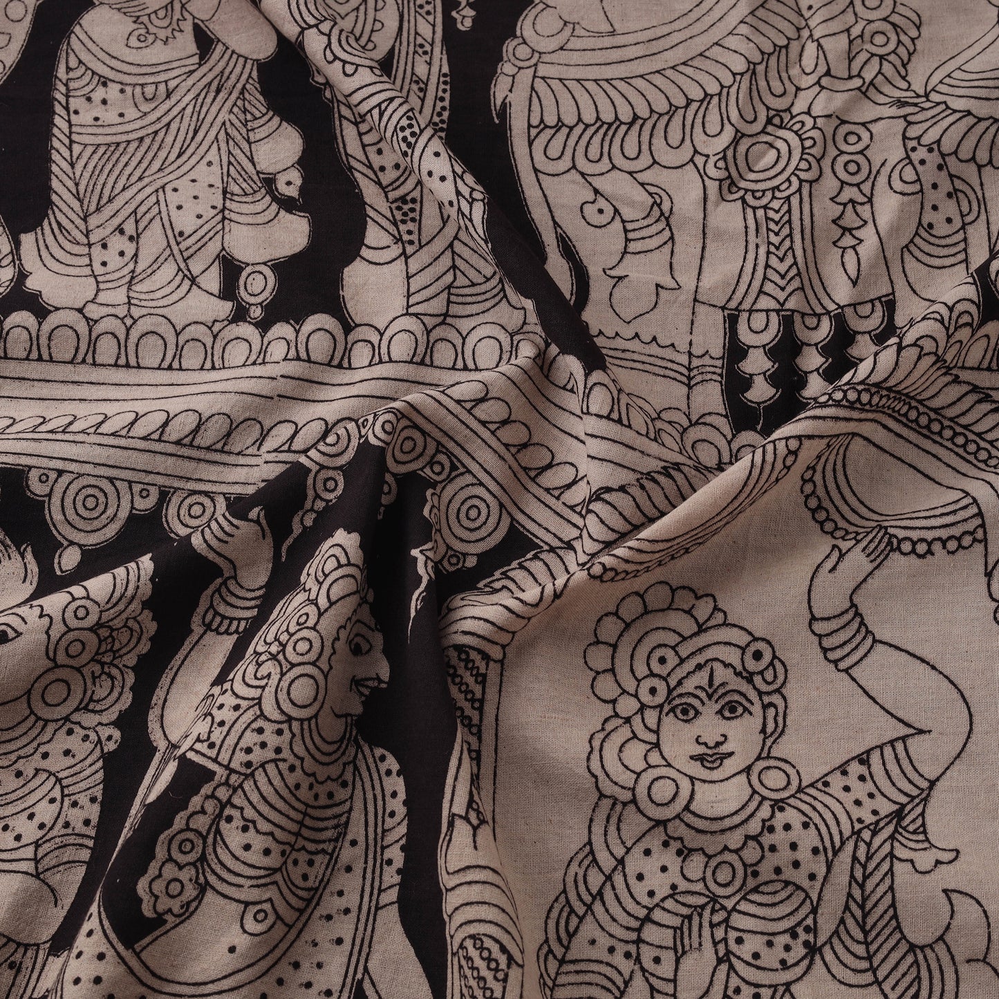 Kalamkari Printed Cotton Fabric 12