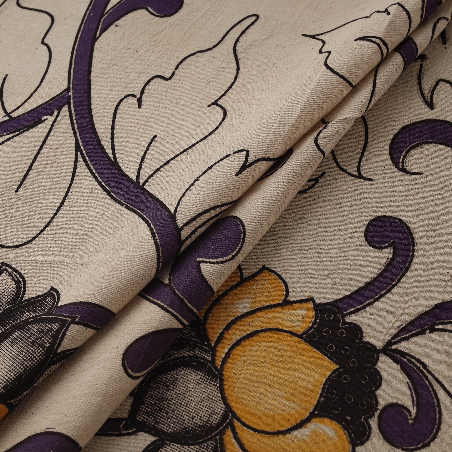 Kalamkari Printed Cotton Fabric 17