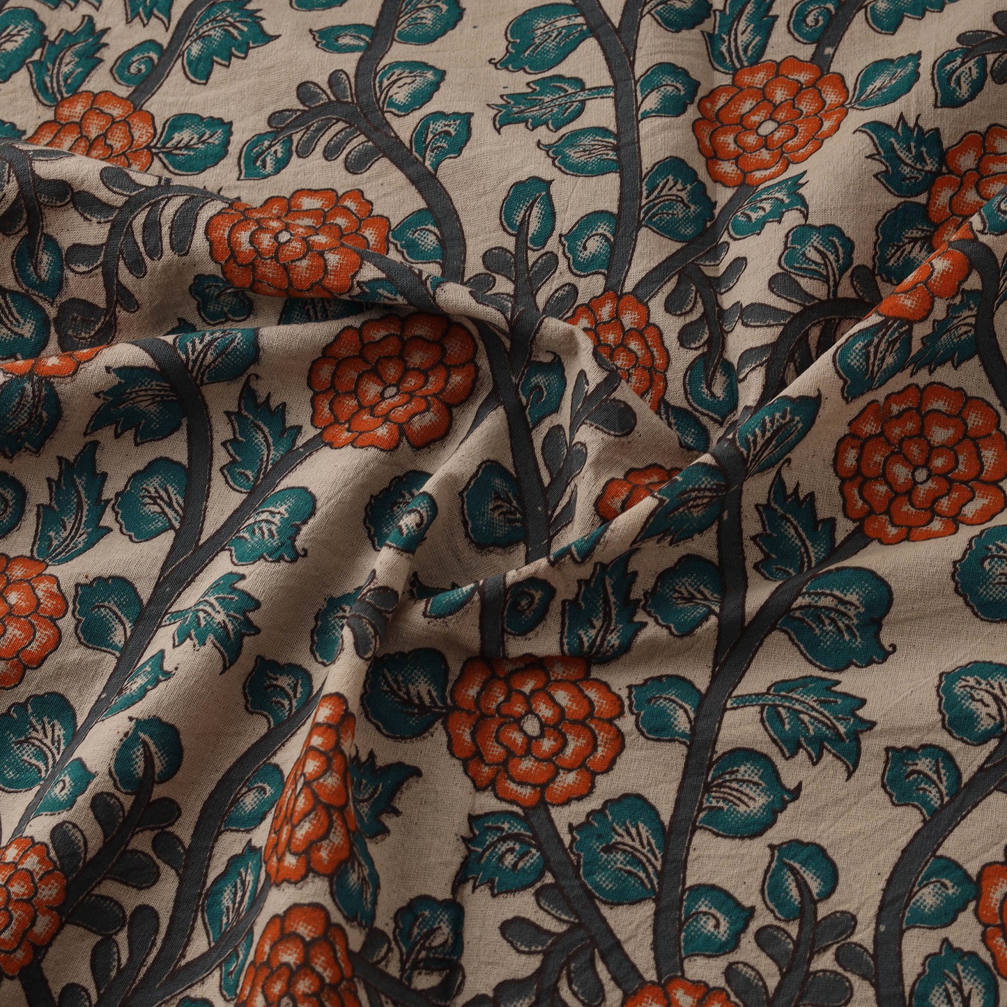 Kalamkari Printed Cotton Fabric 22