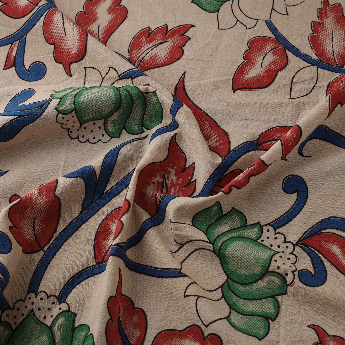 Kalamkari Printed Cotton Fabric 23