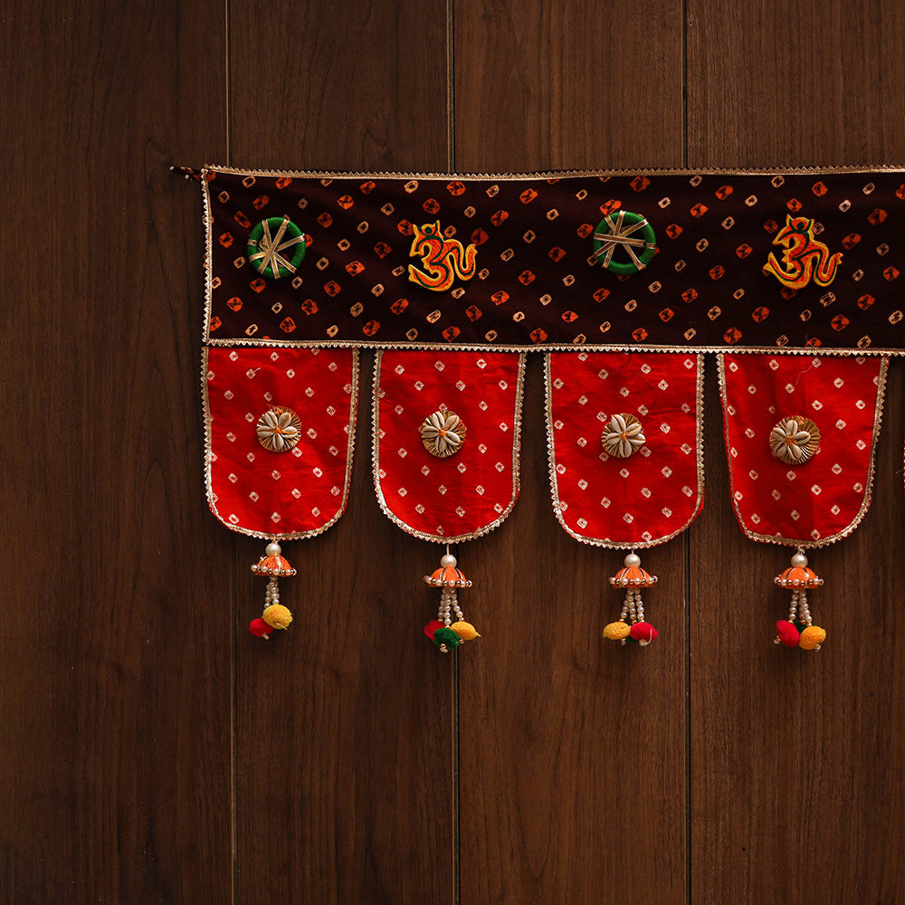Handmade fabric toran for festive decor 21 - handcrafted