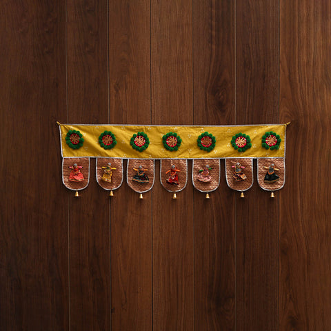 Handmade fabric toran for festive decor 67 - handcrafted