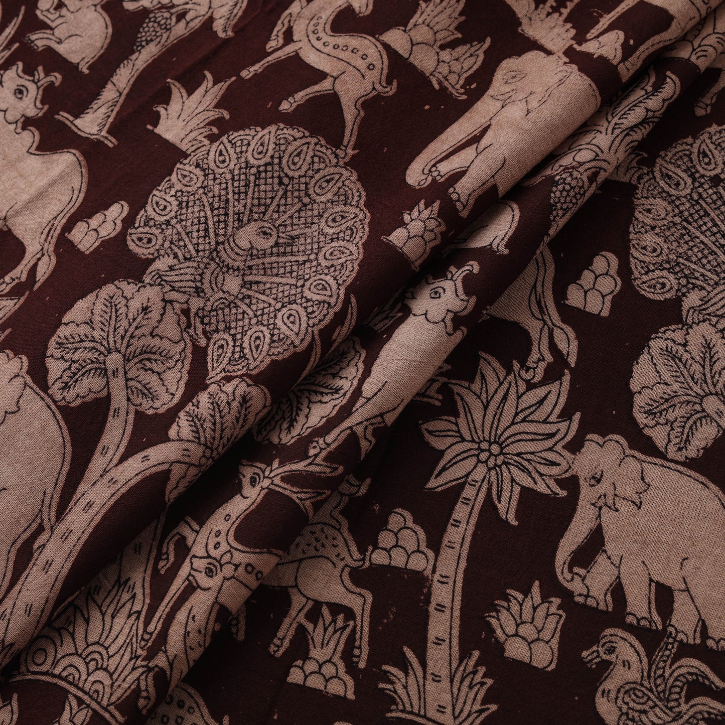 Kalamkari Printed Cotton Fabric 27