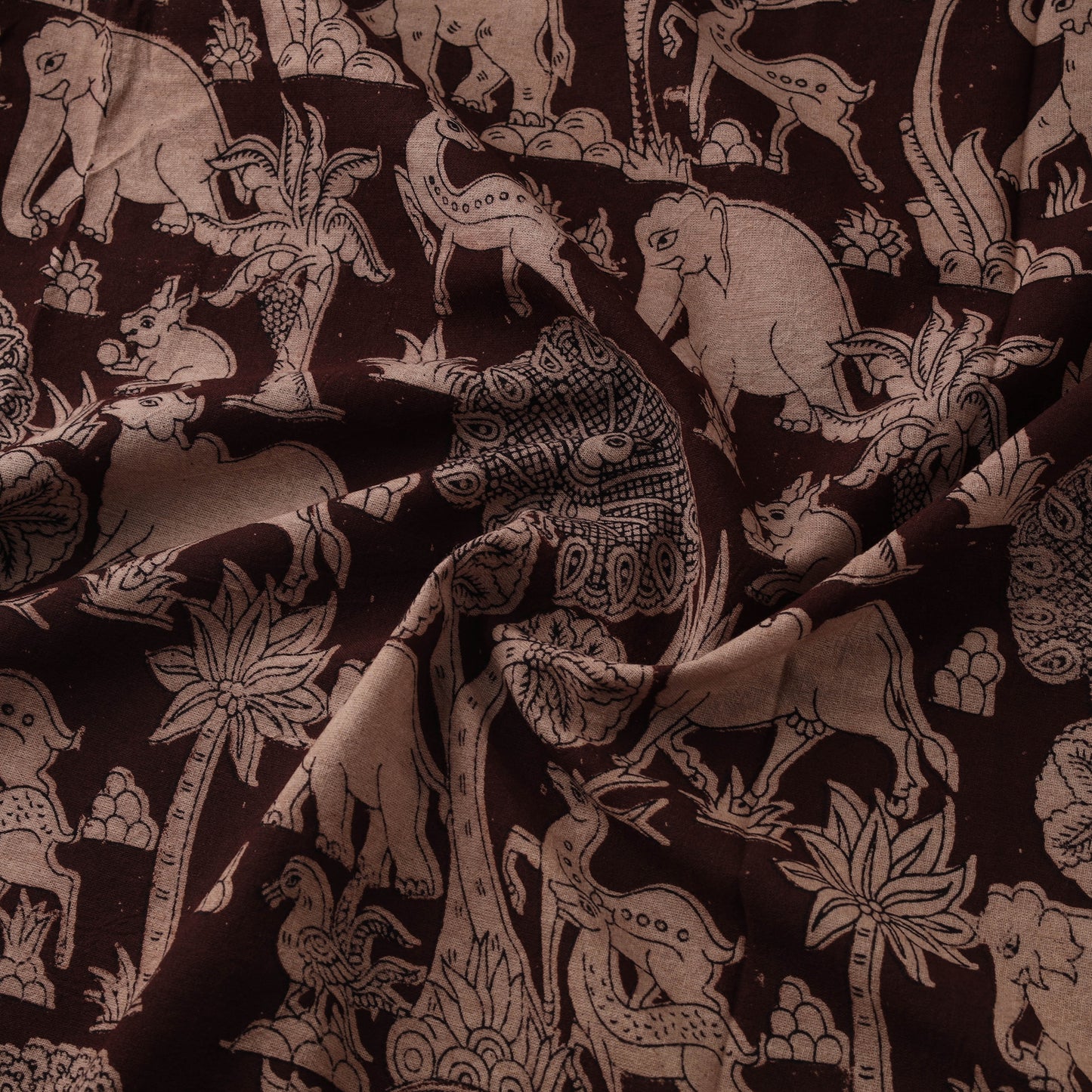 Kalamkari Printed Cotton Fabric 27