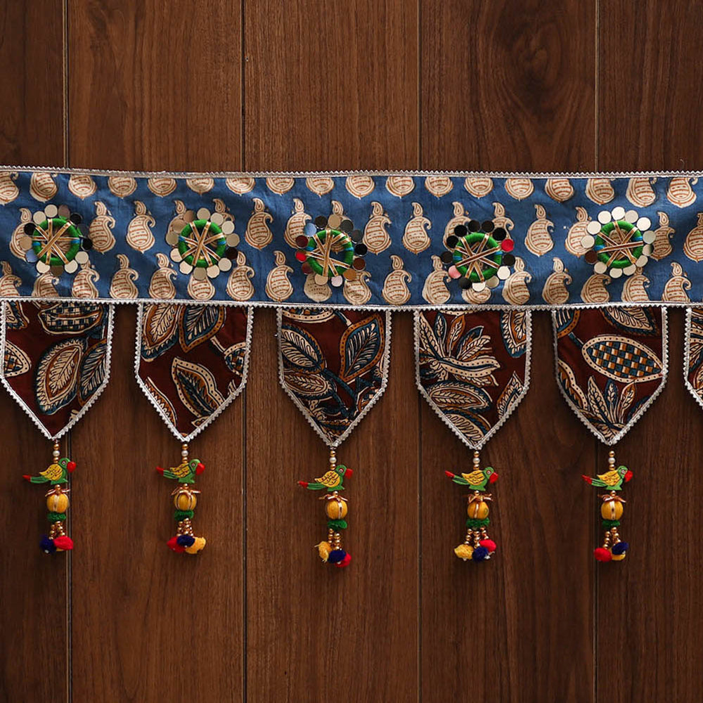 Handmade fabric toran for festive decor 03 - handcrafted