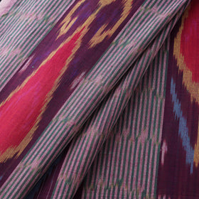 Multicolor - Pochampally Central Asian Ikat Pure Cotton Fabric 07