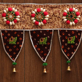 Handmade fabric toran for festive decor 85 - handcrafted