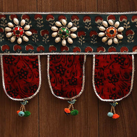 Handmade fabric toran for festive decor 91 - handcrafted