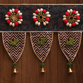 Handmade fabric toran for festive decor 98 - handcrafted