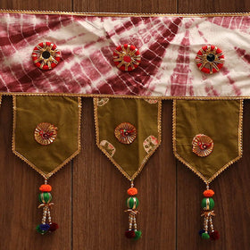 Handmade fabric toran for festive decor 104 - handcrafted