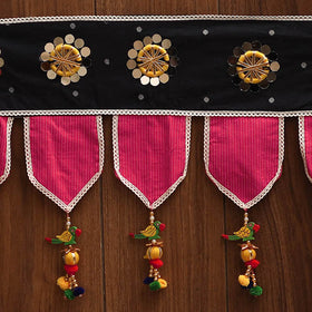 Handmade fabric toran for festive decor 105 - handcrafted