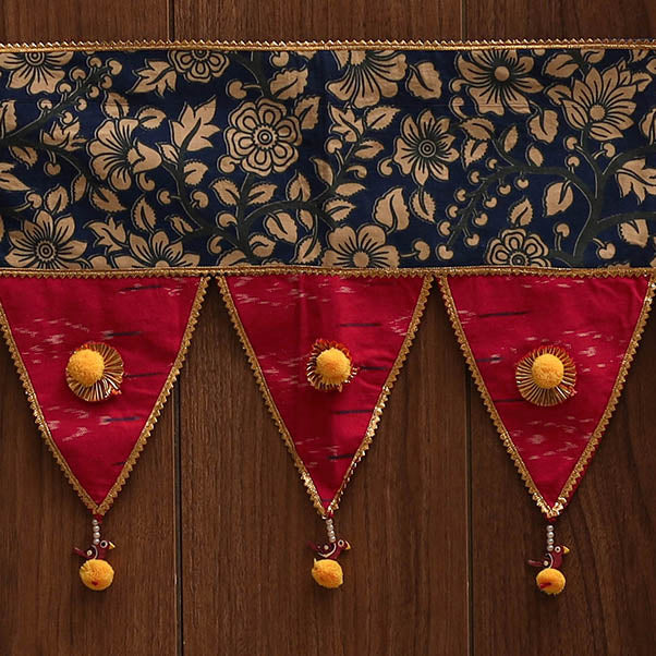 Handmade fabric toran for festive decor 143 - handcrafted