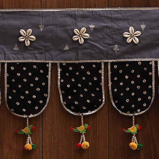 Handmade fabric toran for festive decor 161 - handcrafted