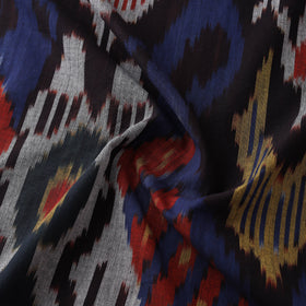 Multicolor - Pochampally Central Asian Ikat Pure Cotton Fabric 06