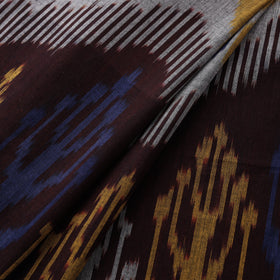 Multicolor - Pochampally Central Asian Ikat Pure Cotton Fabric 05