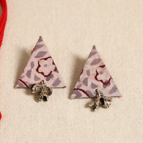 Red - handmade fabart shell necklace set 20 - handcrafted