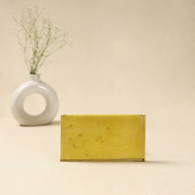 Handcrafted Kutch Embroidery Leather Ajrakh Clutch / Wallet 07