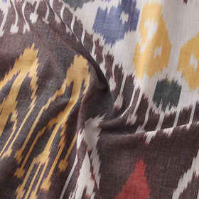 Multicolor - Pochampally Central Asian Ikat Pure Cotton Fabric 03