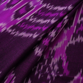 Purple - Pochampally Central Asian Ikat Pure Cotton Fabric 02