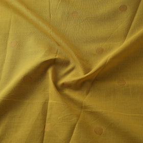Yellow - Prewashed Cotton Jacquard Fabric with Zari Border 03