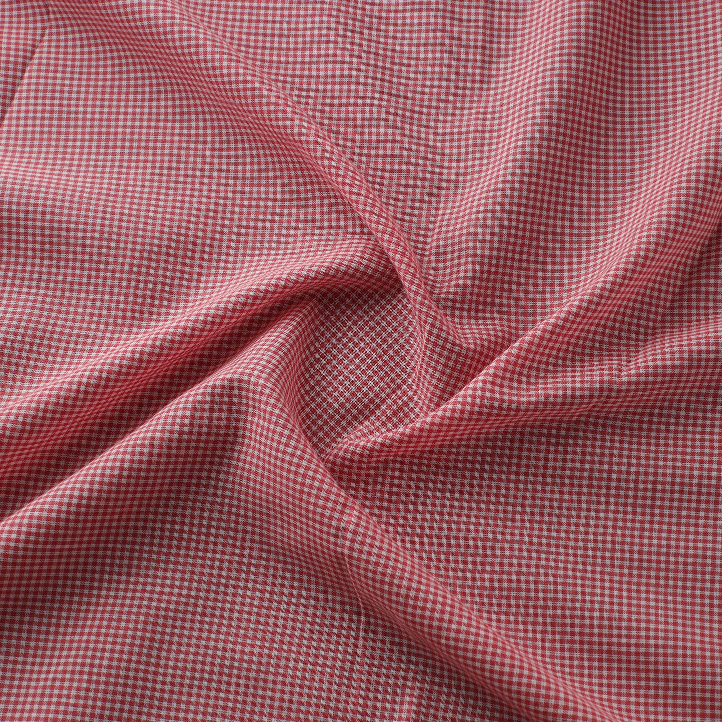 Peach - Prewashed Cotton Jacquard Checks Fabric 05