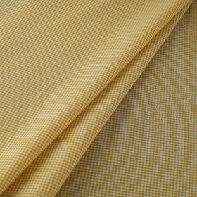 Yellow - Prewashed Cotton Jacquard Checks Fabric 06