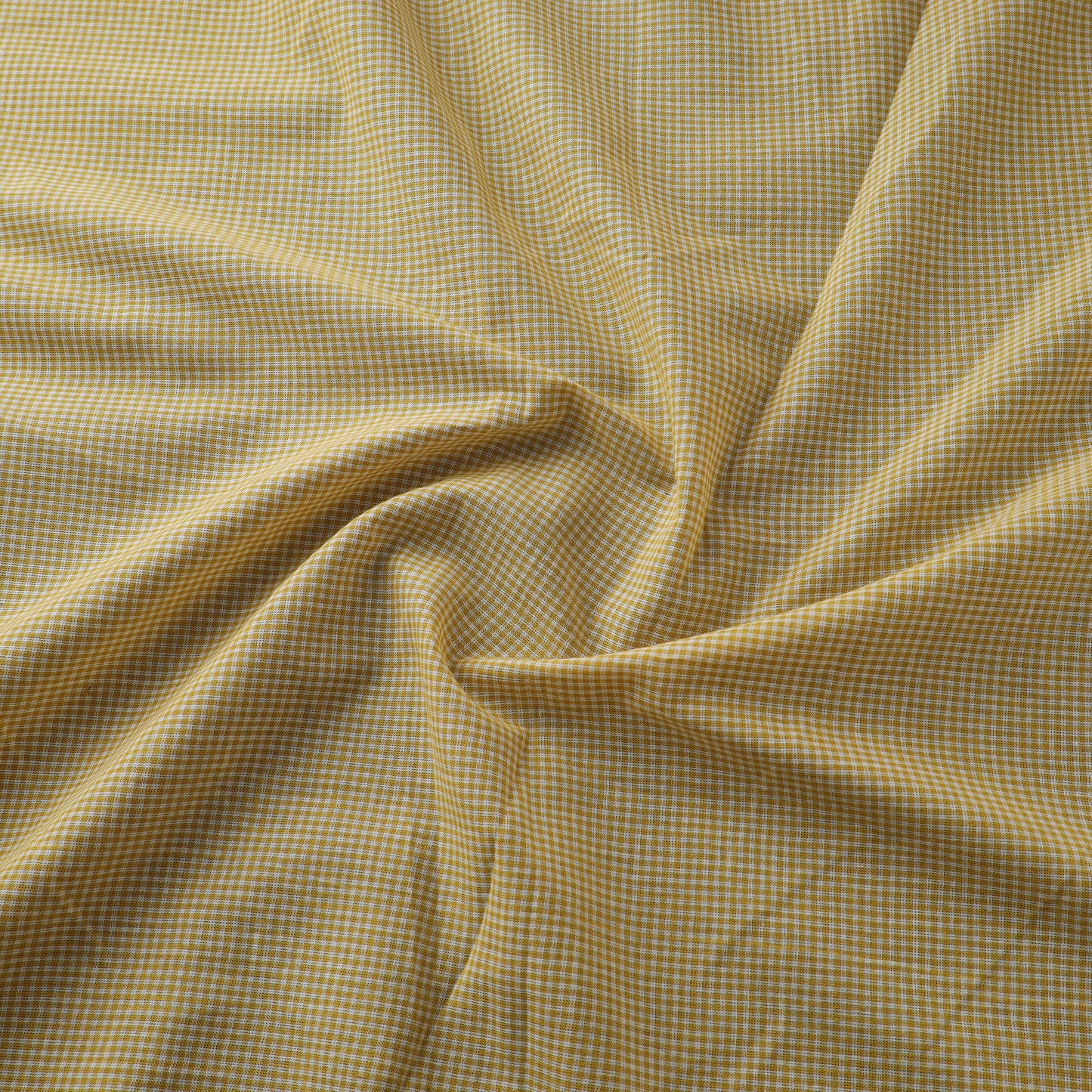 Yellow - Prewashed Cotton Jacquard Checks Fabric 06
