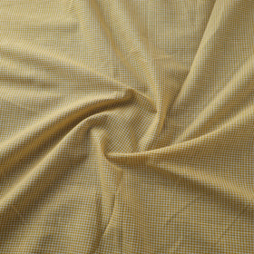 Yellow - Prewashed Cotton Jacquard Checks Fabric 06