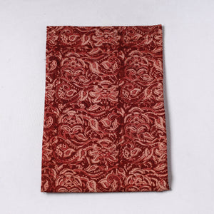 Maroon - Pedana Kalamkari Block Printed Cotton Precut Fabric (1 meter) 38