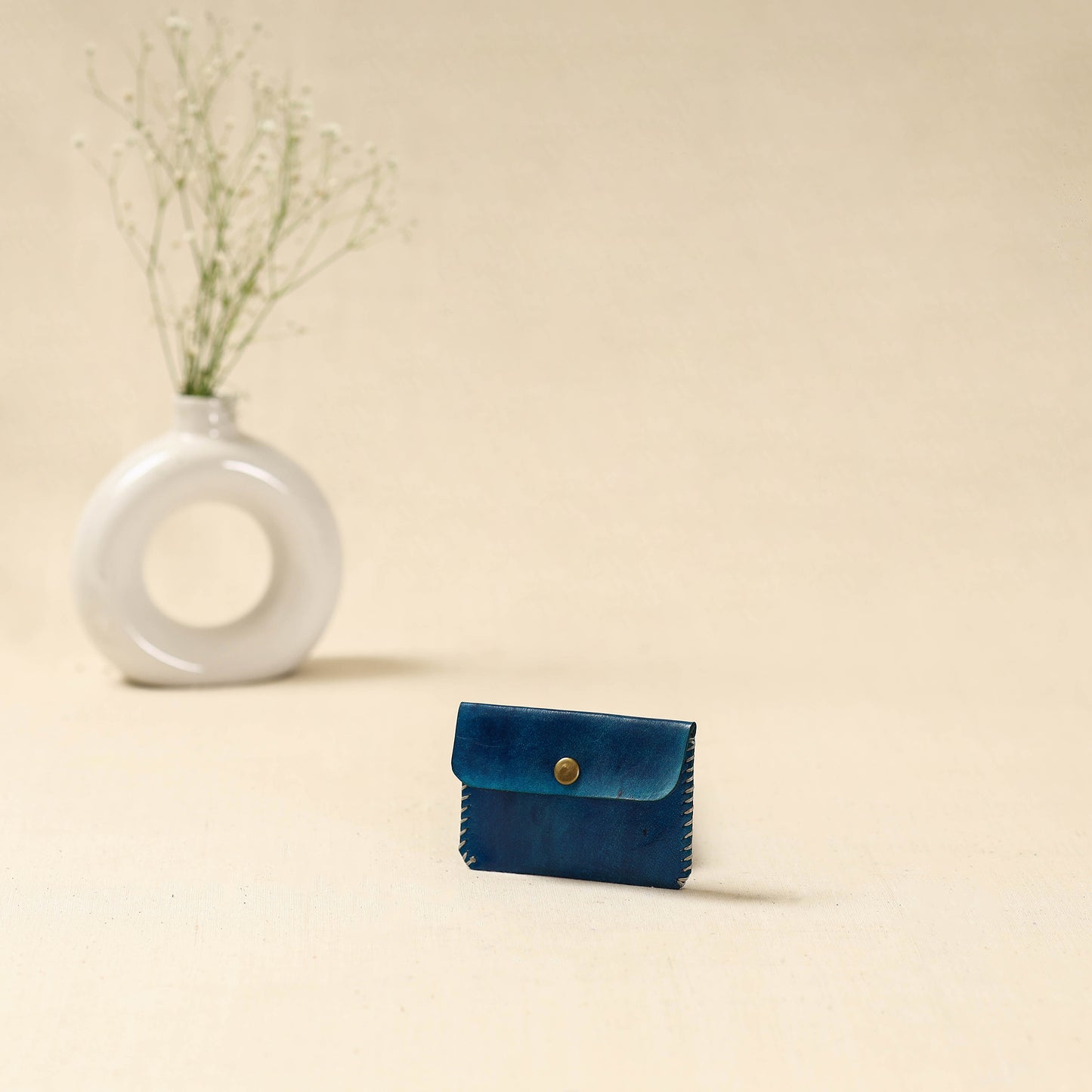 Handcrafted Kutch Embroidery Leather Card Holder 13