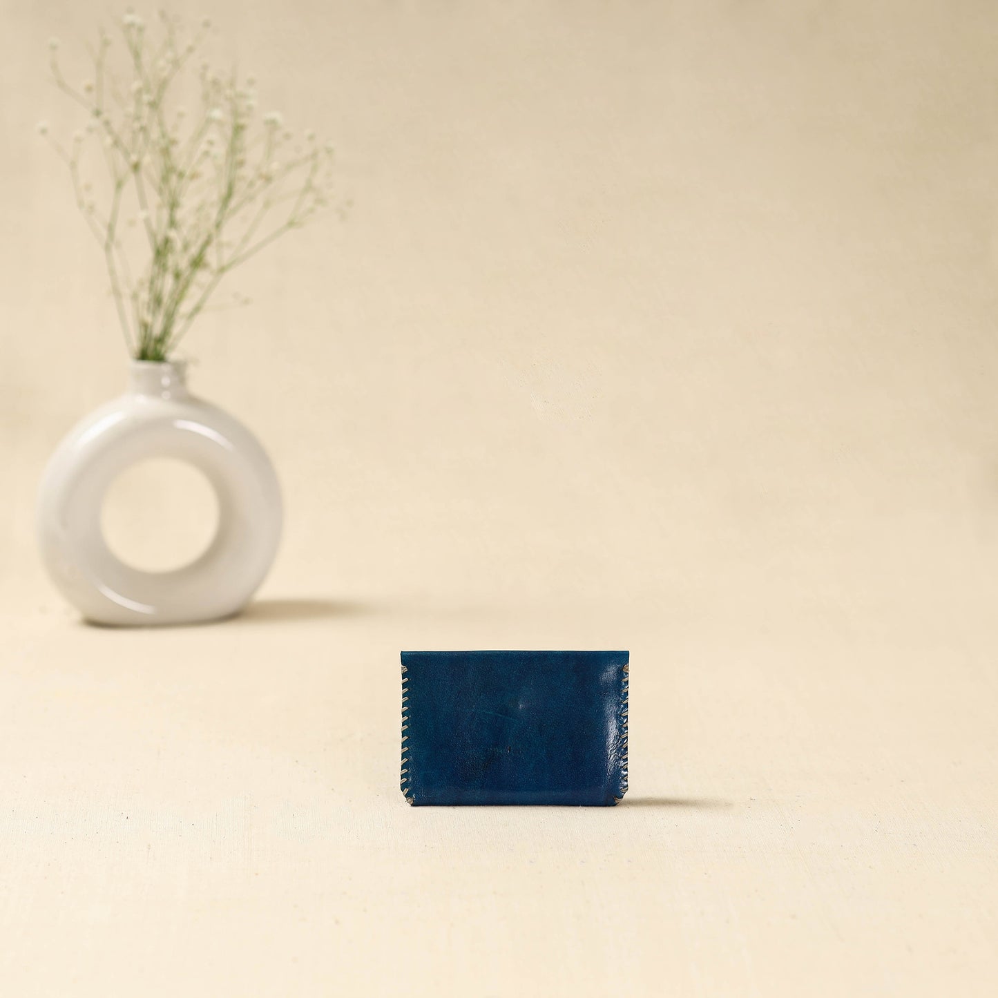 Handcrafted Kutch Embroidery Leather Card Holder 13