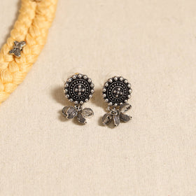 Yellow - german silver thread braided necklace set 33