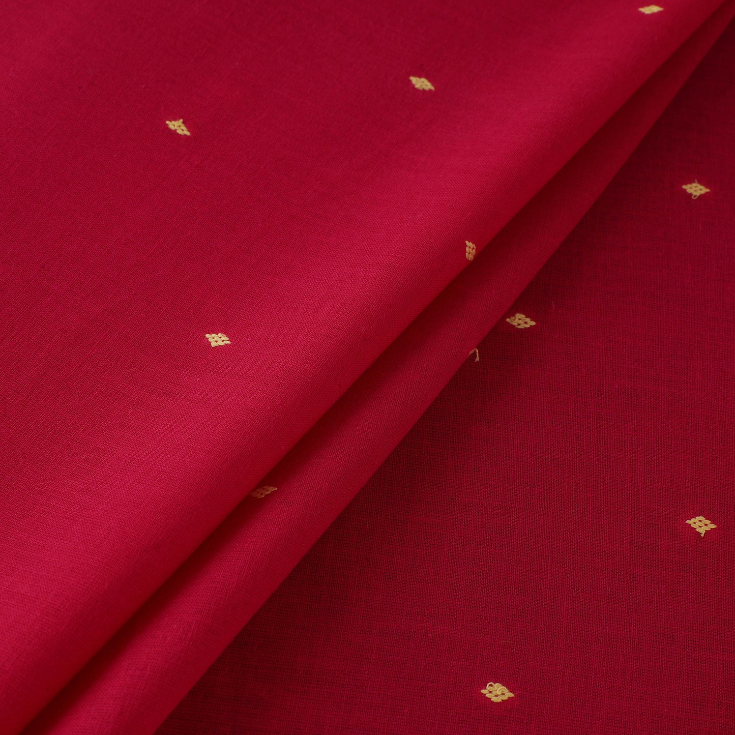 Red - Prewashed Cotton Jacquard Fabric 13