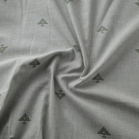 Grey - Prewashed Cotton Jacquard Fabric 16