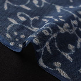 Bagru Indigo Hand Block Print Kota Doria Natural Dyed Cotton Fabric 10
