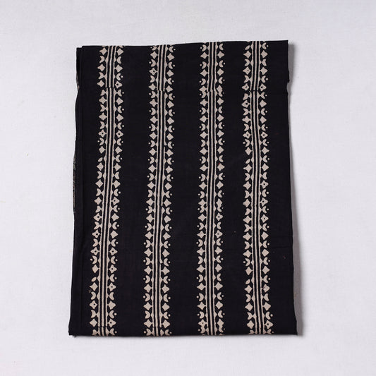 Black - Sanganeri Block Printed Cotton Precut Fabric (0.7 meter) 51