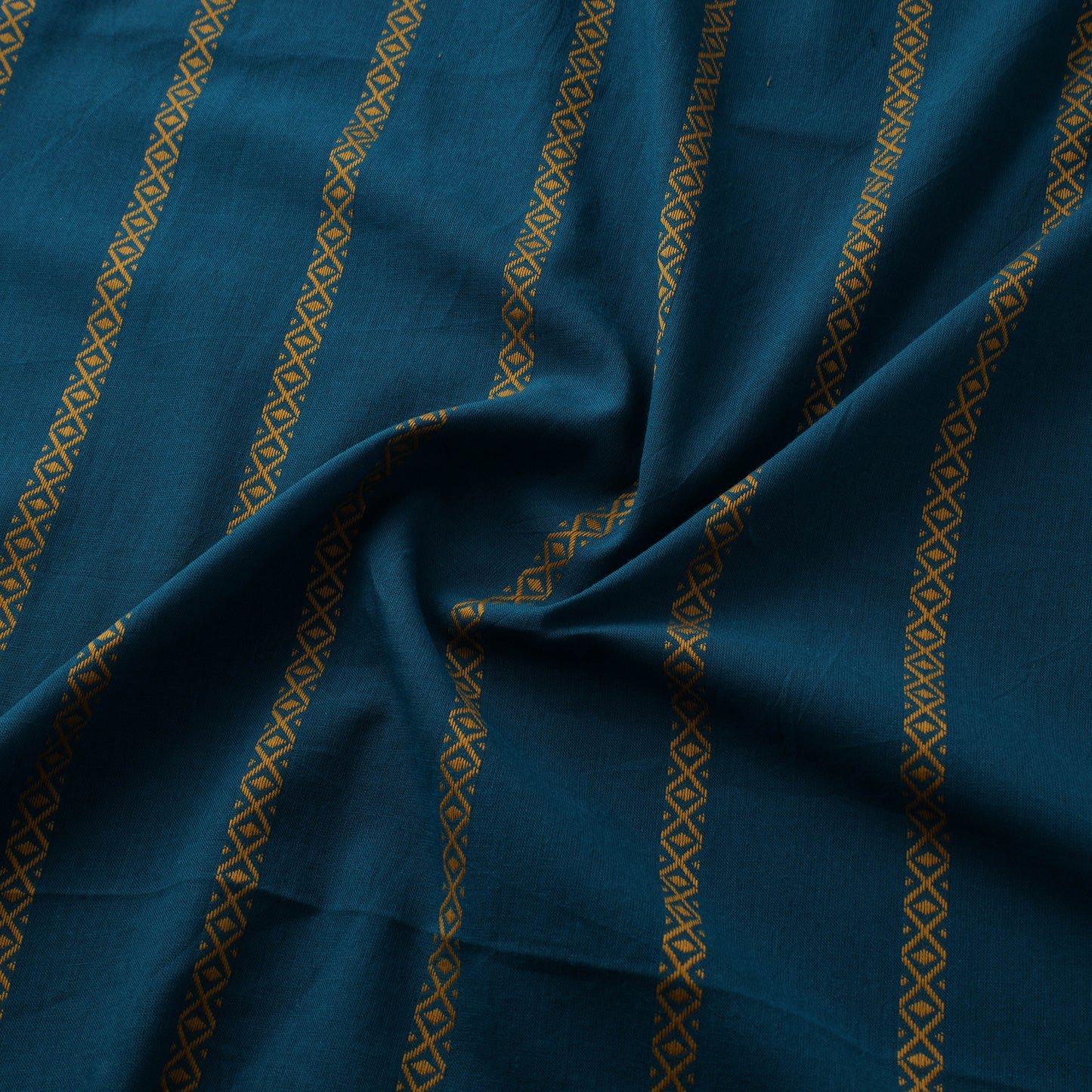 Blue - Prewashed Cotton Jacquard Fabric 20