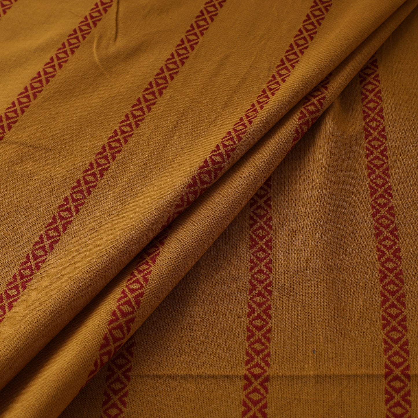 Yellow - Prewashed Cotton Jacquard Fabric 23