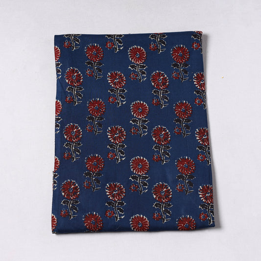 Blue - Sanganeri Block Printed Cotton Precut Fabric (1 meter) 57