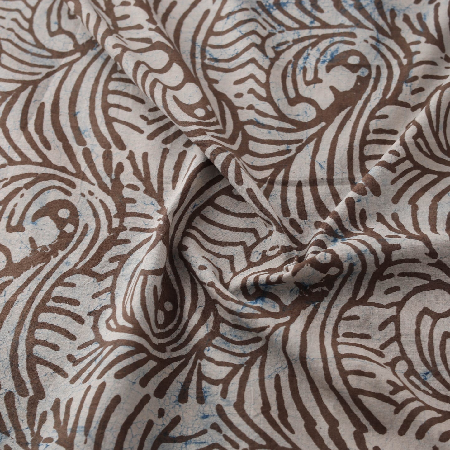 Bindaas Hand Block Art Print Natural Dyed Cotton Fabric 05