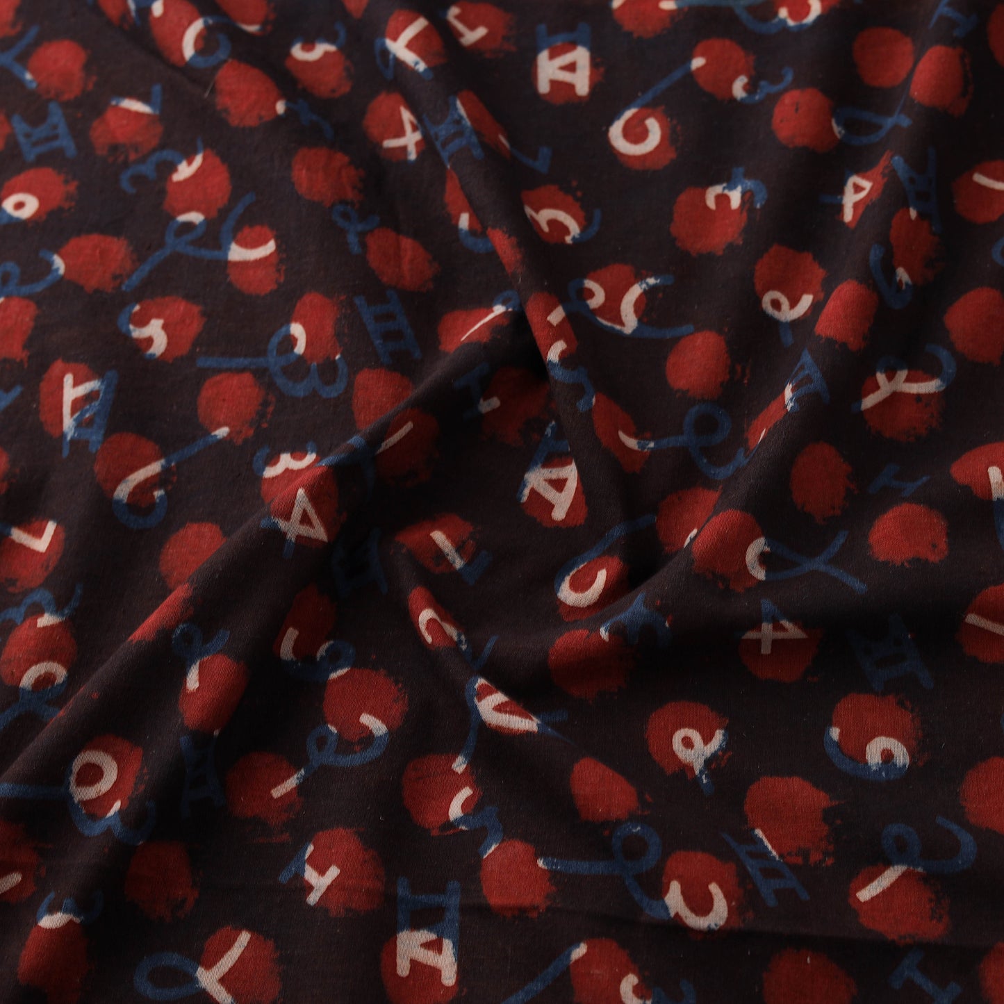 Bindaas Hand Block Art Print Natural Dyed Cotton Fabric 06