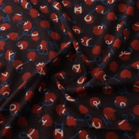 Bindaas Hand Block Art Print Natural Dyed Cotton Fabric 06