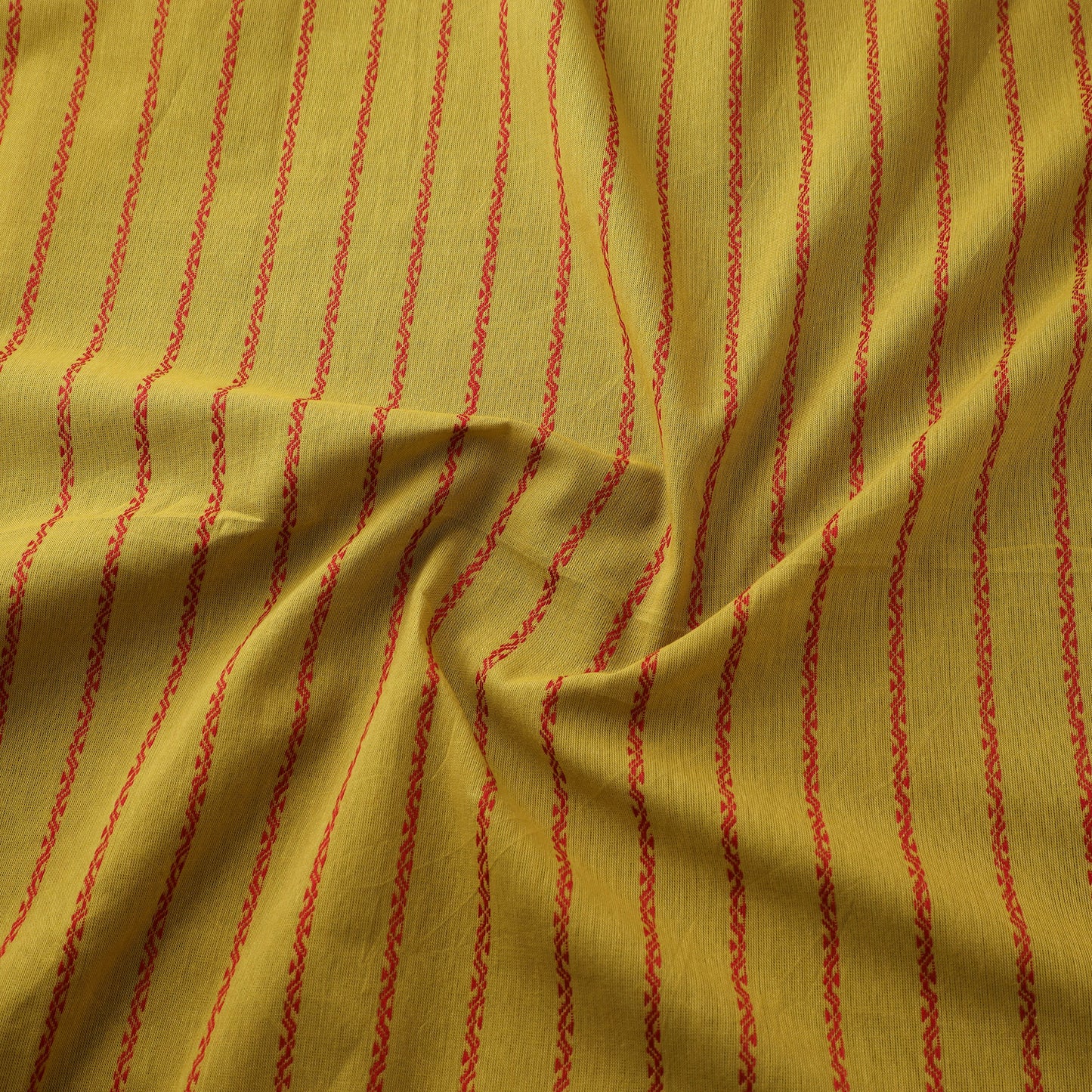 Yellow - Prewashed Cotton Jacquard Fabric 28