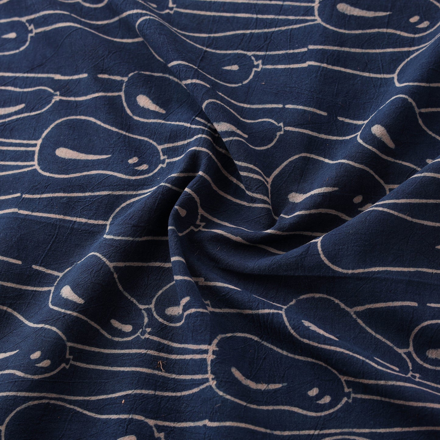 Bindaas Hand Block Art Print Natural Dyed Cotton Fabric 08