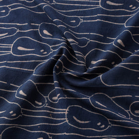 Bindaas Hand Block Art Print Natural Dyed Cotton Fabric 08