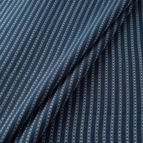 Blue - Prewashed Cotton Jacquard Fabric 30