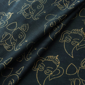 Bindaas Hand Block Art Print Natural Dyed Cotton Fabric 09