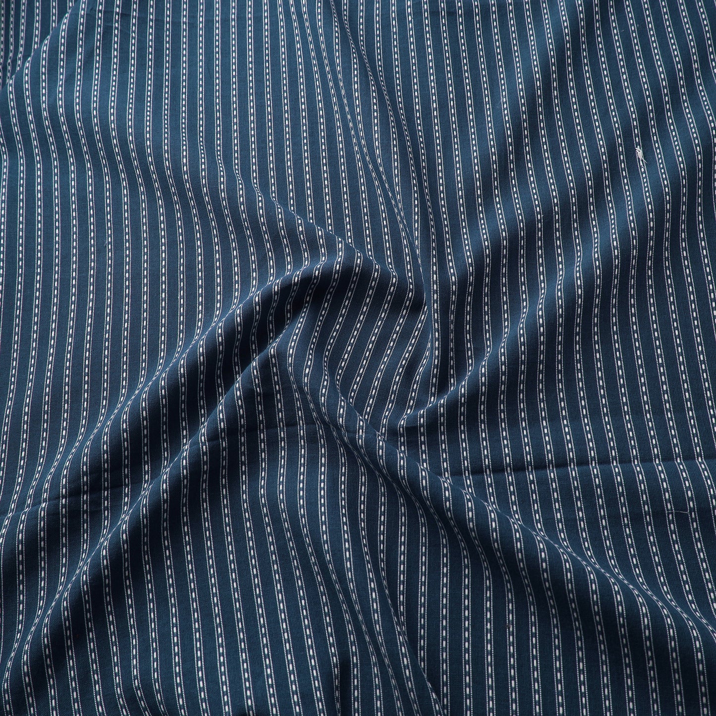 Blue - Prewashed Cotton Jacquard Fabric 30