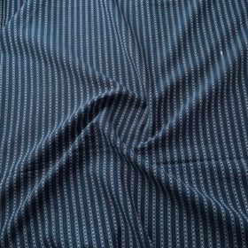 Blue - Prewashed Cotton Jacquard Fabric 30
