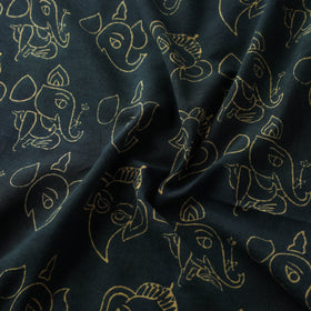 Bindaas Hand Block Art Print Natural Dyed Cotton Fabric 09